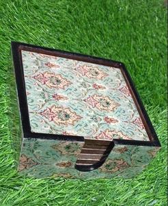 Ensemble de sous-verres à thé en résine et émail de qualité exportée avec emballage personnalisé et tailles disponibles à la vente auprès d'un fournisseur indien - Product Image 2