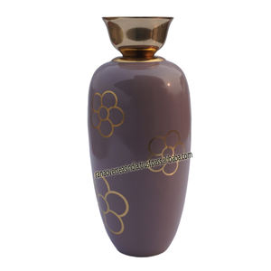 Jarrón decorativo de Metal moderno alto con patrón Floral para mesa de cena de boda fiesta sala de estar Oficina dormitorio al mejor precio - Product Image 3