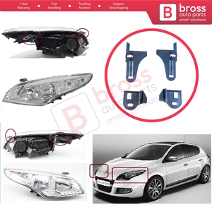 Soporte de Reparación para Faros Delanteros BHL510+BHL511, Juego de Soportes Izquierdo y Derecho para Megane MK3 2008-2016 260607305R 260100017R - Product Image 5