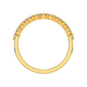 แหวนพลอยเพทายทองคำแท้10K สำหรับผู้หญิงชุบโรเดียมสำหรับงานปาร์ตี้ - Product Image 4