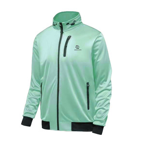 Chándal de gimnasio personalizado de fábrica al por mayor, conjunto de chándal de entrenamiento de talla grande con cremallera completa - Product Image 3