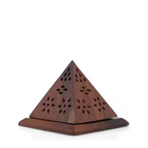 Caja de Almacenamiento de Incienso de Madera de Sándalo Hecha a Mano, Hermosa, de Forma Cuadrada, de Madera y Metal - Product Image 2