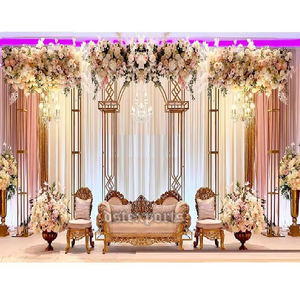 ซุ้มโลหะสำหรับงานแต่งงานแบบตะวันตกสำหรับตกแต่งเวทีปรากฎการณ์ในงานแต่งงานเวทีโลหะมีขาตั้งมาใหม่แผงซุ้มโลหะออสเตรเลีย - Product Image 1