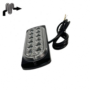 Luz de advertencia de coche flash de 12-24V, 12 luces estroboscópicas Led avión rojo verde, luz estroboscópica Led DE SEGURIDAD blanca para camión de techo - Product Image 4