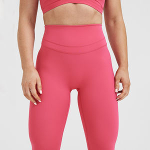 Leggings de yoga taille haute pour femmes pantalons en forme de V doux et respirants personnalisés avec motif solide personnalisables pour s'adapter confortablement - Product Image 4