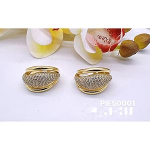 Anillos abiertos chapados en oro rosa al por mayor, anillos a la moda con microincrustaciones de circón, cobre respetuoso con el medio ambiente, oro rosa con licencia - Product Image 5