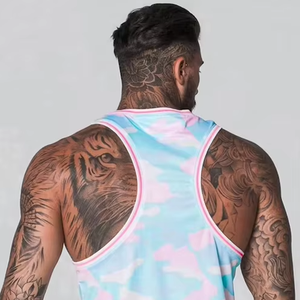 Camiseta sin Mangas Deportiva para Hombre de Poliéster de Alta Calidad, Ecológica, Transpirable, de Secado Rápido, Estilo Vintage, Ropa Deportiva para Gimnasio, Ropa Activa - Product Image 4