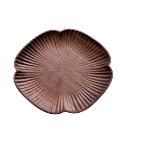 Plateau de service en bois artisanal traditionnel |   Plateau en bois massif pour les collations et le service de nourriture, articles de cuisine - Product Image 4