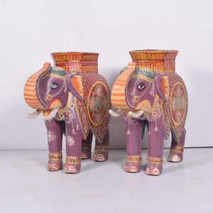 Handmade Wooden <b>Elephant</b> <b>Decorative</b> Feature - Product Image 4