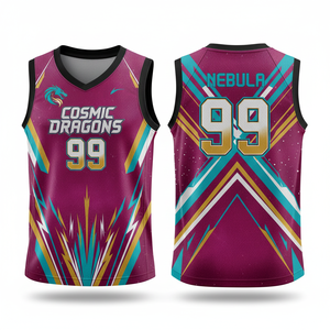 Maillot de basket personnalisé vert pour l'Europe 2026, motif 3D, 100 % polyester, séchage rapide, respirant - Product Image 2