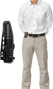 High Quality Brown Leather Belt Sheath for Outdoor EDC <b>Tools</b> Custom Logo Knife Cover OEM Customized Support - Product Image 6