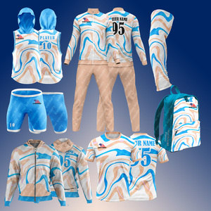 Poliéster Spandex Sublimado Impreso 7 en 7 Conjuntos de uniformes Sublimación de compresión de alta calidad Premium 7v7 Uniformes de fútbol - Product Image 2