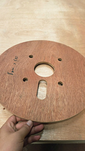 แผ่นไม้ขึ้นรูป CNC สำหรับม้วนสายเคเบิล พร้อมเจาะรูสำเร็จรูป - Product Image 4