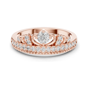 Bague pour femme en diamant de laboratoire 0,364 CT, clarté VVS-VS EF, or 18 carats, 14 carats, 10 carats et argent 925, or rose, or jaune, or blanc - Product Image 3