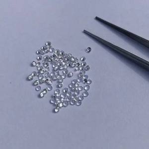 Piedra de topacio blanco Natural de 1,5mm, piedra preciosa suelta de corte redondo para la fabricación de joyas, calidad AAA, semipreciosa, fina, tienda de bricolaje, Alibaba - Product Image 2
