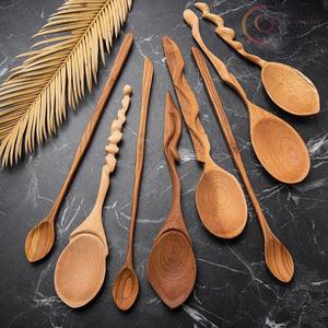 Juego de Cubiertos de Madera Premium, Alternativa Ecológica a los Utensilios de Plástico y Acero - Product Image 2