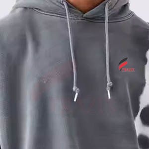 Sweat-shirts à épaules tombantes pour hommes, tendance, en polyester/coton, logo personnalisé, dernier design, fabriqué au Pakistan - Product Image 5