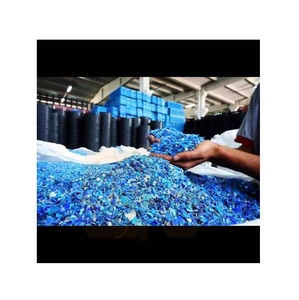 Déchets/flocons de tambour bleu HDPE recyclés à vendre au prix le moins cher - Product Image 1