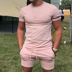 Ensemble d'été pour hommes au design de luxe tenue deux pièces respirante et douce pour des vêtements décontractés haut de gamme - Product Image 5