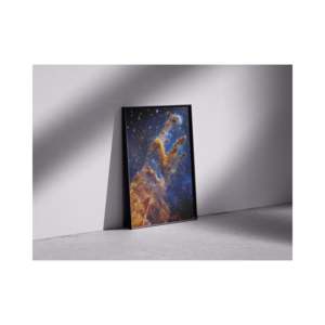James Webb XXL Framed <b>Poster</b> 100x140 cm 'Pillars of Creation' Art Deco Style Modern Paper Design for Office Wall Decor - Product Image 4