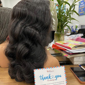 Meilleure vente 100% vierge vietnamien Remy Extensions de cheveux HD pour dentelle frontale 13x6 perruques frontales vague de corps perruque cheveux - Product Image 4