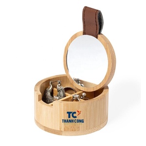 Joyero de bambú más vendido, caja de almacenamiento ecológica elegante y de calidad superior al por mayor, fabricada en Vietnam - Product Image 1