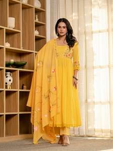 Sharara costume ethnique Shalwar Kameez indien Punjabi Style pakistanais broderie mariage et fête de fête porter des femmes kurti - Product Image 3