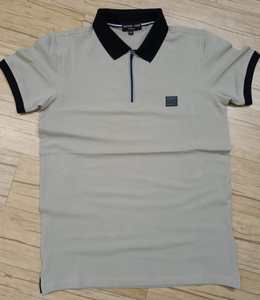 Camiseta polo de manga corta para hombre, camiseta a rayas de manga corta - Product Image 2