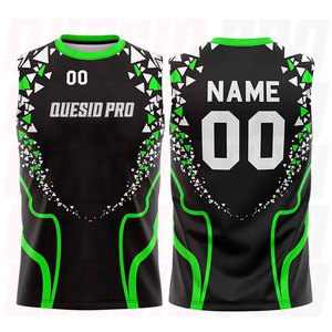 Ensemble d'uniformes de football américain 7v7 sublimés respirants en tissu polyester premium, conçu pour les commandes d'équipe et la personnalisation de la marque - Product Image 3