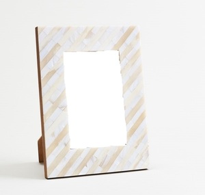 <b>4x6</b> <b>Picture</b> <b>Frame</b> Hand Carved Bone Mother of Pearl Shell Photo <b>Frame</b> Boho Indian <b>Picture</b> Ethical Photo <b>Frame</b> Fair - Product Image 3