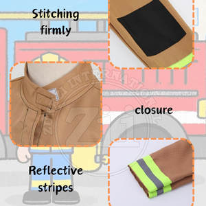 Combinaison de sécurité haute visibilité, nouvelle arrivée, dernier design, conforme à la norme ANSI classe 1, avec logo LED clignotant, imperméable - Product Image 3