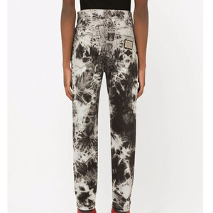 ชุดเดรสเข้ารูปสำหรับผู้ชายกางเกงผ้ายีนส์ทูโทนสำหรับใส่ในห้องเข้ารูปพิมพ์ลาย Y2k 5กระเป๋า - Product Image 3