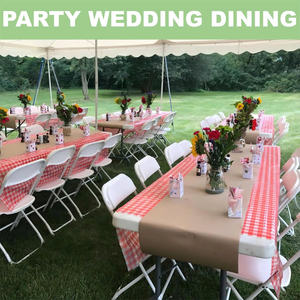 Modern White Resin <b>Folding</b> <b>Chair</b> Durable Stainless Steel for Outdoor Events School Park Camping Picnics <b>Kitchen</b> Garden Use Hotel - Product Image 2