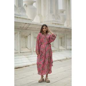 Silky Soft <b>Boho</b> Chic Kimono for Women Long Lightweight Dressing Gown Breathable Flowy Loungewear Perfect Beach Cover Ups - Product Image 2