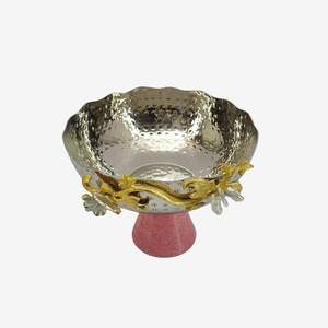 High Quality Silver Plated Serving Bowl With Stand For Dry fruits / <b>Sweets</b> New Design Chocolate bowl Direct by manufacturer - Product Image 4