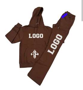 ATLANTIC, venta al por mayor, chándal con capucha de invierno, serigrafía, 100% algodón, Premium, alta calidad, Color sólido para Unisex - Product Image 2