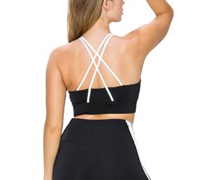 Soutien-gorge de sport court à maintien élevé, sans couture, push-up, réglable, pour femmes, pour le sport, le yoga, décontracté, 2026 - Product Image 4