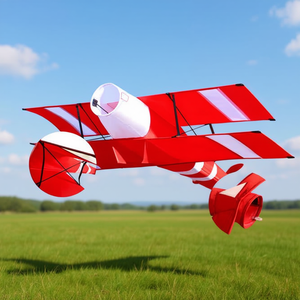 Bdt Drachen Einleiner Kite Doppeldecker Drones para Exteriores 130x85cm con 15m Schweif 30m Línea Incluida - Product Image 3