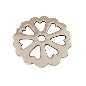 Salvamanteles plateado de diseñador redondo de aluminio resistente al calor para Pan & Hotpot que protege el salvamanteles mesa de comedor daño por calor - Product Image 1