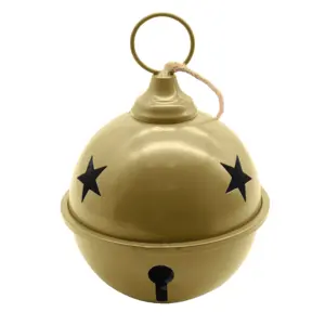 Logo personnalisé ornement de noël grande lumière 24 pouces cloches de boule de noël pour événement