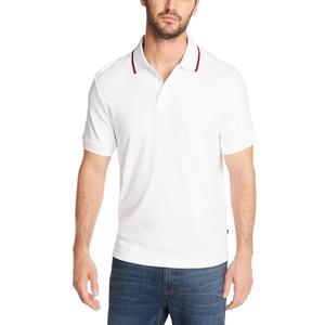 Polo en coton et polyester à manches courtes T-shirt polo décontracté pour hommes, coupe ajustée, sport golf - Product Image 4
