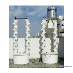 Flexible Manufacturing 6 months Warranty High Quality Green White Farms Hydroponic Vertical Tower Kit