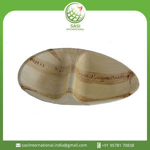 Assiette à dîner écologique biodégradable 25x16 cm en feuille de palmier Vaisselle jetable pour service de nourriture de mariage Prix de gros - Product Image 2