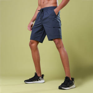 กางเกงขาสั้นโพลีเอสเตอร์สำหรับผู้ชายยืดได้หลายกระเป๋าสไตล์คาร์โก้ใส่เล่นกีฬาในเมืองสำหรับใส่กลางแจ้งหรือผจญภัยที่หลากหลาย - Product Image 1