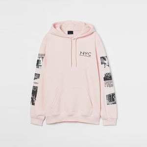 Sudadera con capucha de hombre de algodón puro de alta calidad Ropa deportiva sudaderas con capucha de impresión personalizada - Product Image 1