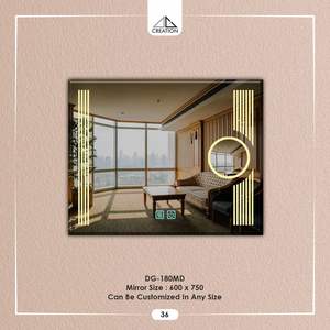 Espejo de Baño Moderno con Iluminación y sin Marco, con Reflejo Nítido para Espacios Interiores Modernos, de la India - Product Image 6