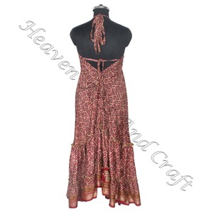 SD015 indien pakistanais coton Saree/Shari/Shari Hippy Boho Style moderne nouvelle robe en soie Vintage avec Style indien moderne - Product Image 4