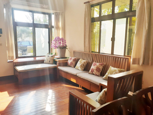 Ensemble de canapé en teck moderne en forme de L pour 4 personnes pour salon - Product Image 4