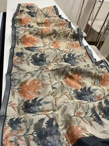 Prix imbattable pour une belle fleur imprimé lin noir sari avec chemisier fantaisie ethnique classicparty mariage festival porter des femmes - Product Image 6