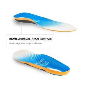 Semelles de sport confortables et résistantes avec soutien de la voûte plantaire, gel Poron, semelles de sport absorbant les chocs - Product Image 2